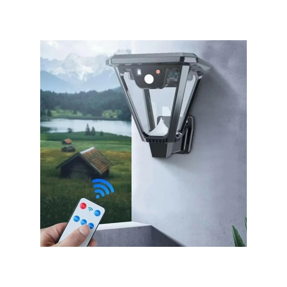 LAMPIONE LAMPADA LUCE SOLARE GIARDINO A LED SU PICCHETTO CON TELECOMANDO SENSORE - TrAdE Shop Traesio