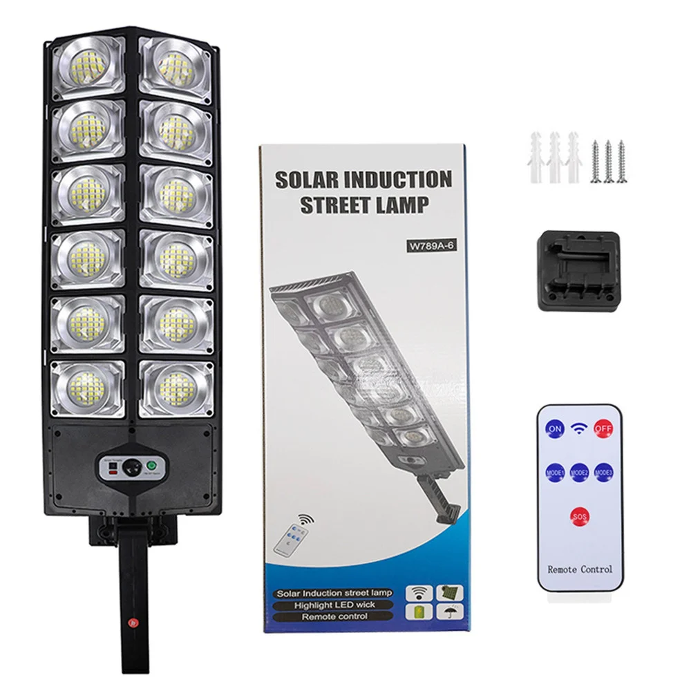 LAMPIONE SOLARE DA 10000 LUMEN CON SENSORE DI MOVIMENTO E TELECOMANDO A LED IP65 - TrAdE Shop Traesio