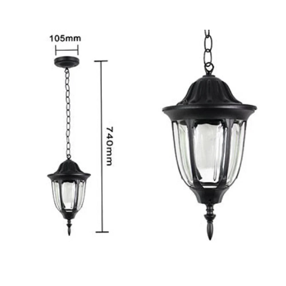 LANTERNA SOSPESA DA SOFFITTO LAMPADA GIARDINO RETRÒ PER ESTERNO CON CATENA - TrAdE Shop Traesio
