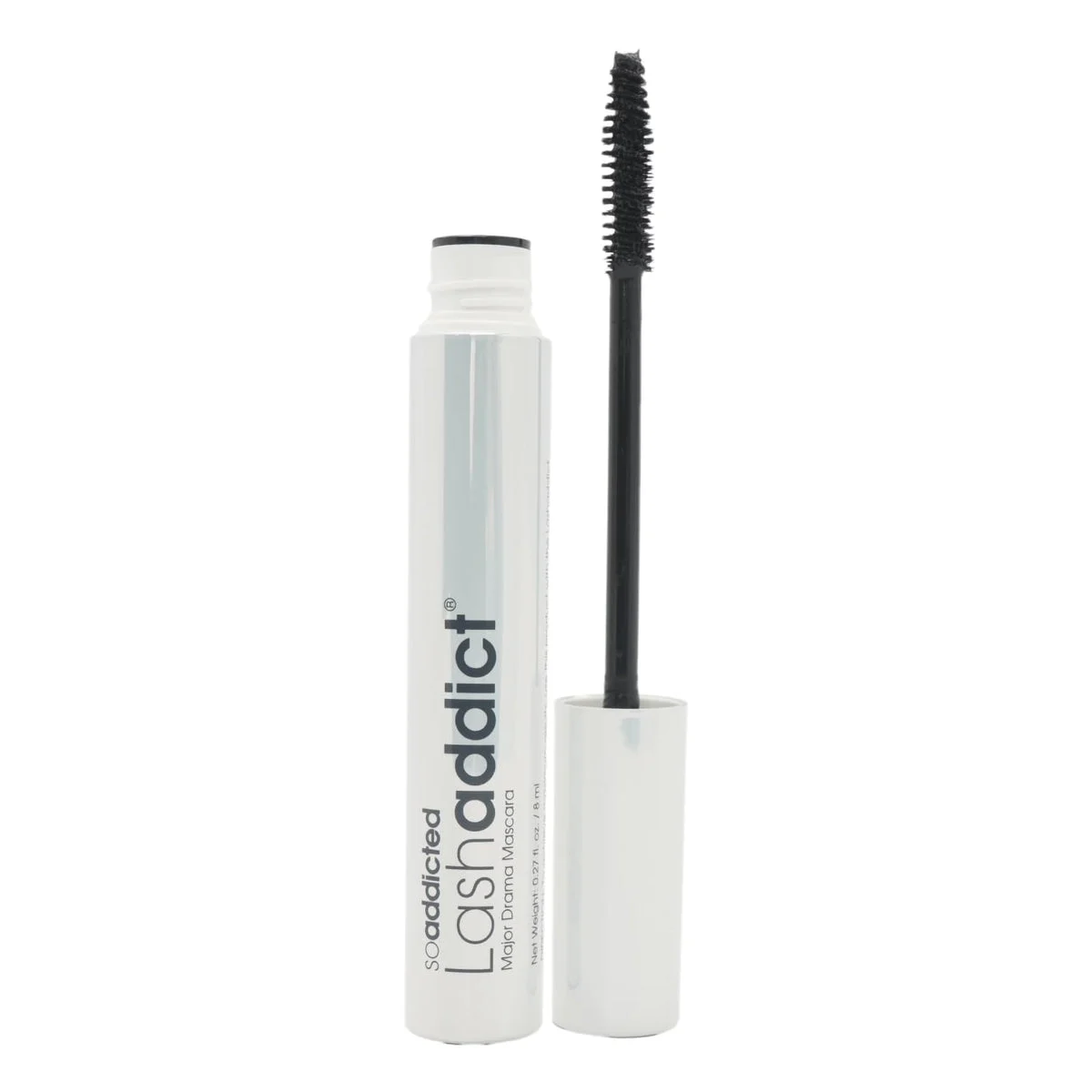 Lashaddict Major Drama Mascara volumizzante 8 ml trattamento peptidi spazzola S-Curve