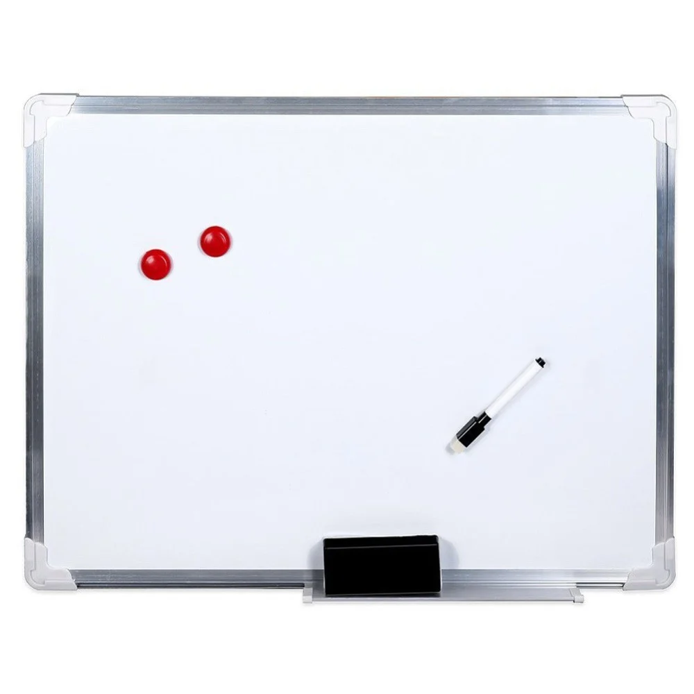 LAVAGNA MAGNETICA XL STRUTTURA ALLUMINIO FONDO BIANCO LACCATO 45 X 60 CM BACHECA - TrAdE Shop Traesio