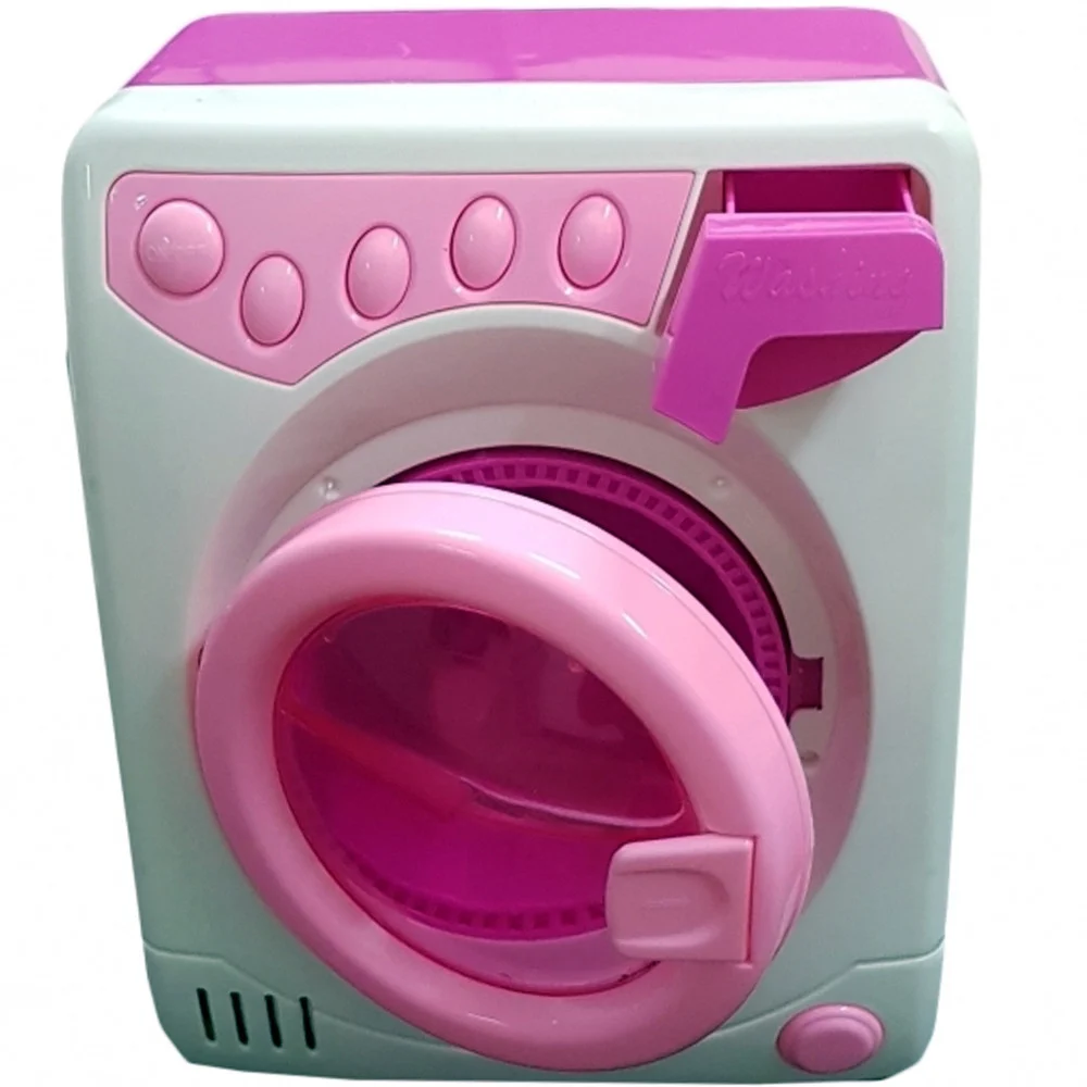 LAVATRICE GIOCATTOLO LAVA VESTITI LUCI SUONI CASSETTO PULSANTI MODA PER BAMBINA - TrAdE Shop Traesio