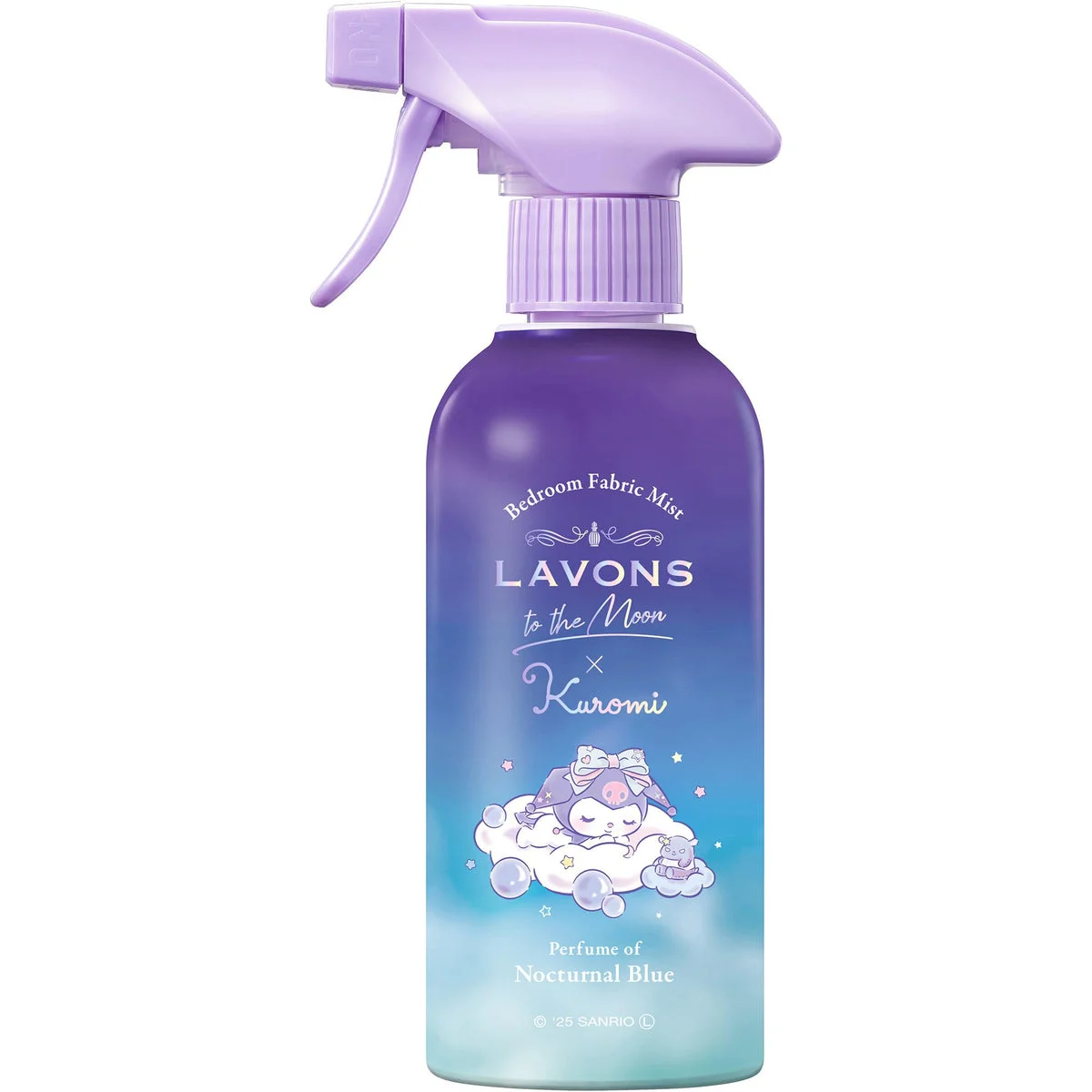 Lavons To the Moon Kuromi Design Fabric Mist Nocturnal Blue 300ml