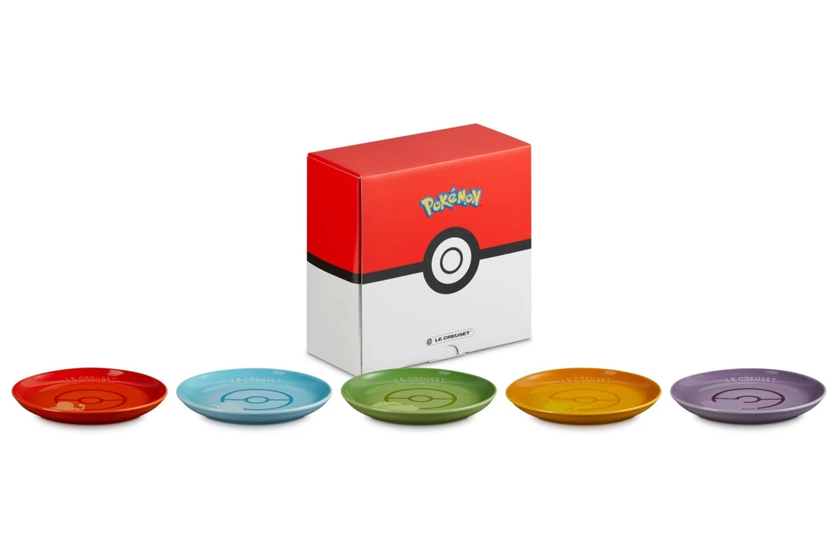 Le Creuset Pokémon Sphere Plate 17cm 5pcs set