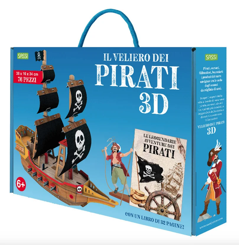 le leggendarie avventure dei pirati – costruisci il veliero dei pirati 3D - Libri e DVD