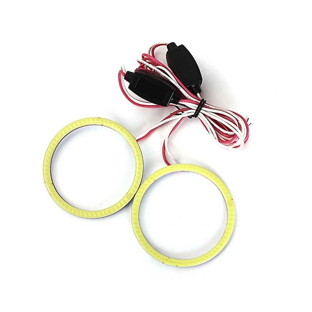 LED CIRCOLARE PER AUTO 12V FARI OCCHI D'ANGELO LUCE BIANCO FREDDO ANELLO 10 CM - TrAdE Shop Traesio