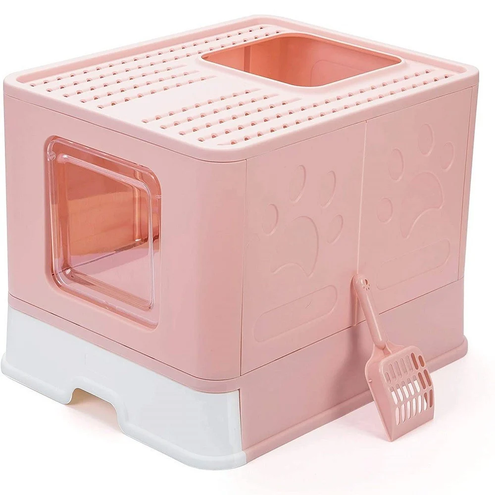 LETTIERA PER GATTI CON INGRESSO DALL'ALTO COPERCHIO TOILETTE PALETTA IN PLASTICA - TrAdE Shop Traesio
