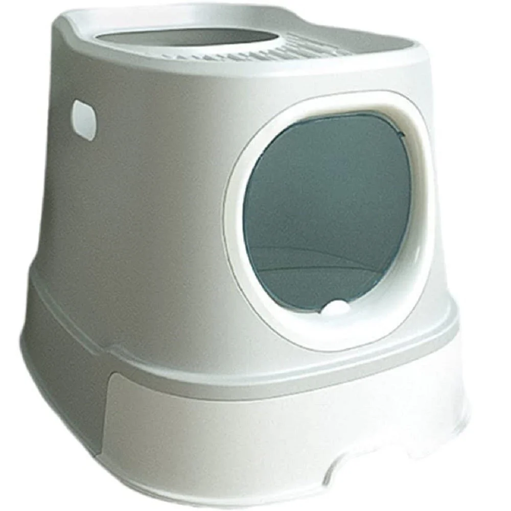 LETTIERA PER GATTI TOILETTE ESTRAIBILE CASSETTO PALETTA ANTISPRUZZO SPORTELLO - TrAdE Shop Traesio