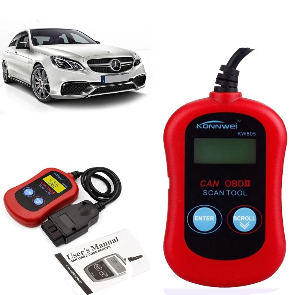 LETTORE CODICI GUASTO AUTO MOTORE SCANNER DIAGNOSI DIAGNOSTICA OBD2 KW805 - TrAdE Shop Traesio