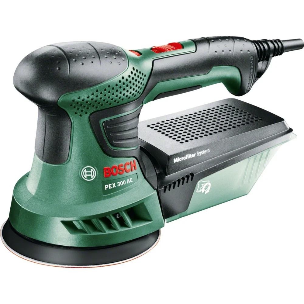 LEVIGATRICE BOSCH PEX 300 AE ROTO ORBITALE 270 WATT LUCIDATRICE + 25 FOGLI - Bosch ®