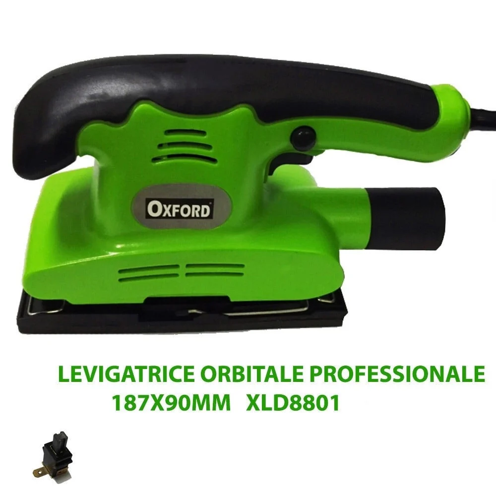 LEVIGATRICE ORBITALE 150W 187x90 MM CON ATTACCO PER ASPIRAZIONE POLVERE XLD8801 - Trade_Ox