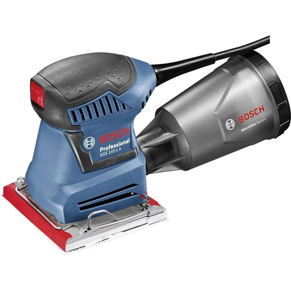 LEVIGATRICE ORBITALE PALMARE BOSCH GSS 140 A PROFESSIONALE 180 WATT MICROFILTRO - Bosch ®