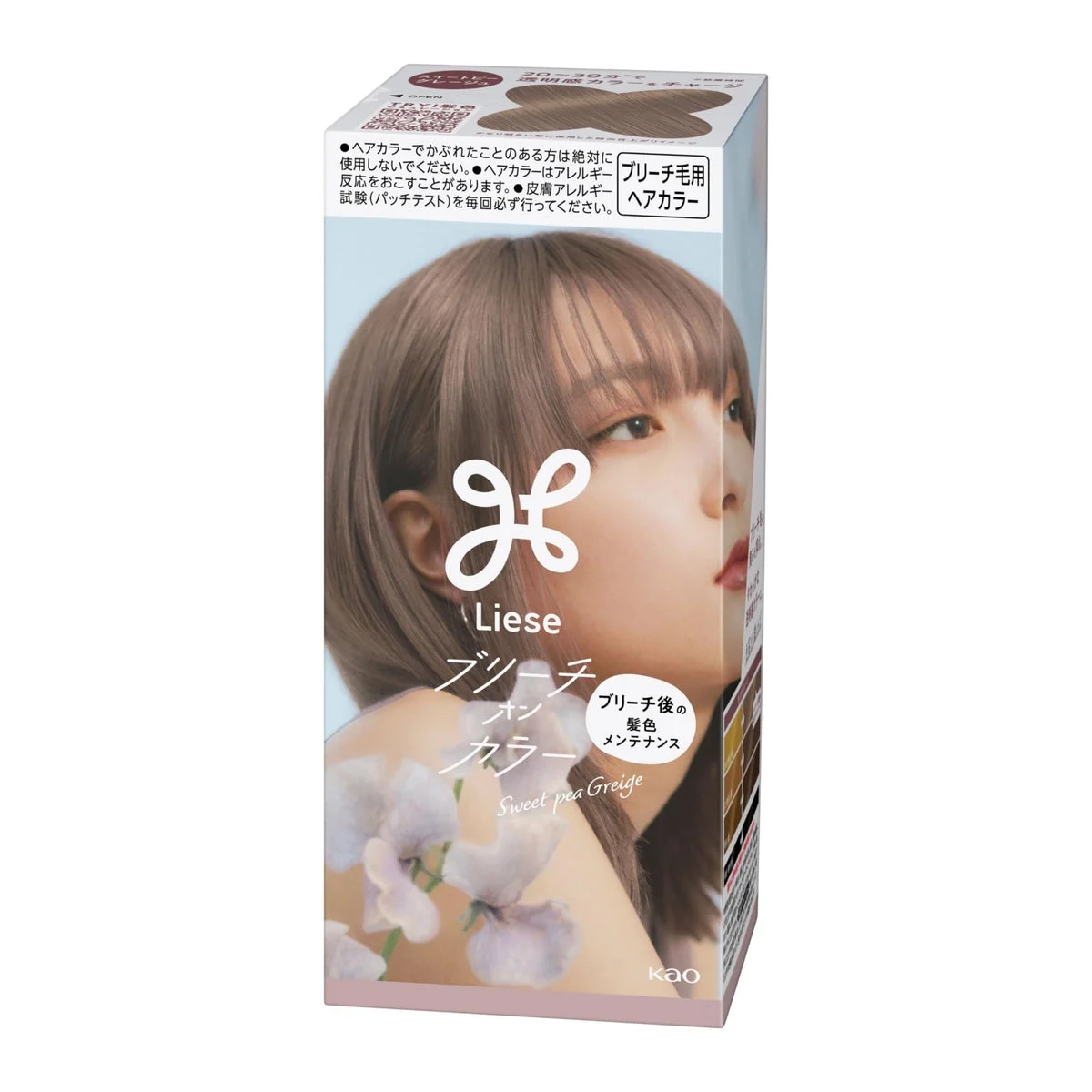 Liese Bleach-On tinta capelli schiuma Sweet Pea Greige per capelli decolorati