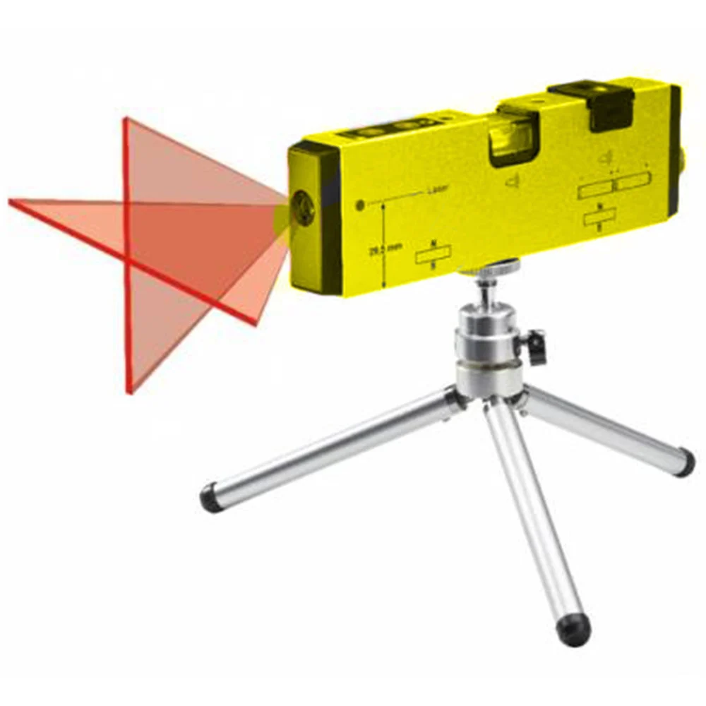 LIVELLA LASER CON ILLUMINAZIONE SUPPORTO CAVALLETTO TRIPODE TREPPIEDE HG909A - TrAdE Shop Traesio