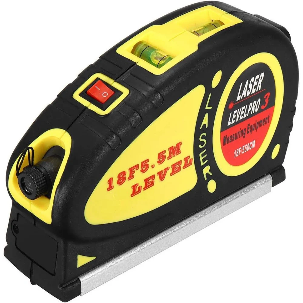 LIVELLA LASER METRO 5MT MULTIFUNZIONE PRO LV03 DI PRECISIONE PROFESSIONALE - TrAdE Shop Traesio