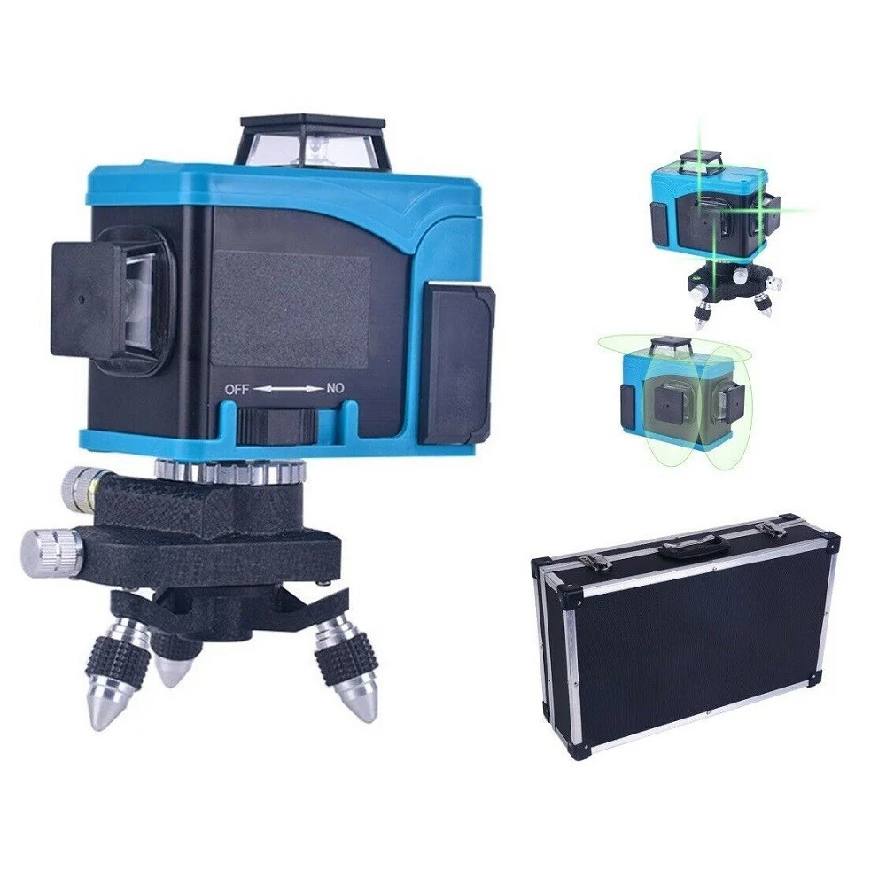 LIVELLA LASER TRACCIATORE 12 LINEE AUTOLIVELLANTE 360º CON TELECOMANDO ART.94460 - TrAdE Shop Traesio