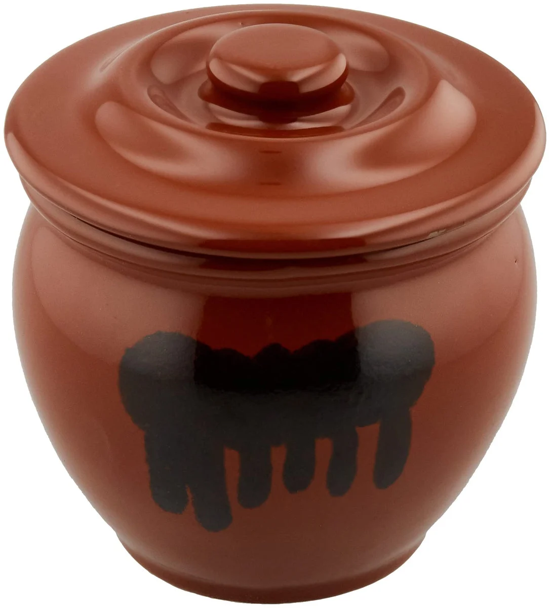 Living Pickling Jar Mini Pot Ceramic Barrel Brown 0 9L Preservation Container - WAFUU JAPAN