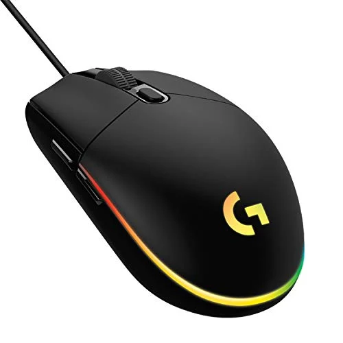 Logitech G203 Mouse da Gioco Wired 85g LIGHTSYNC RGB 6 Pulsanti Nero - Logicool