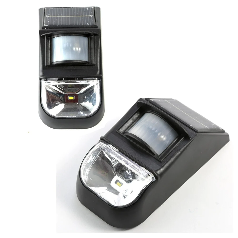 LUCE A LED PANNELLO SOLARE RICARICABILE SENSORE PIR GIARDINO ESTERNO 1W 100LM - TrAdE Shop Traesio