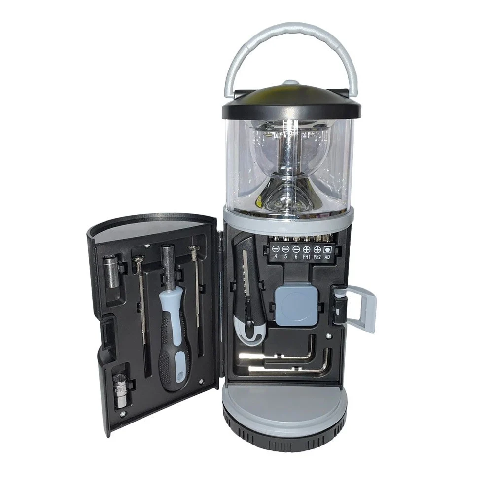 LUCE DA CAMPEGGIO 15IN1 PORTATILE PER ESTERNI CON KIT DI ATTREZZI COMBO Q-LY340
