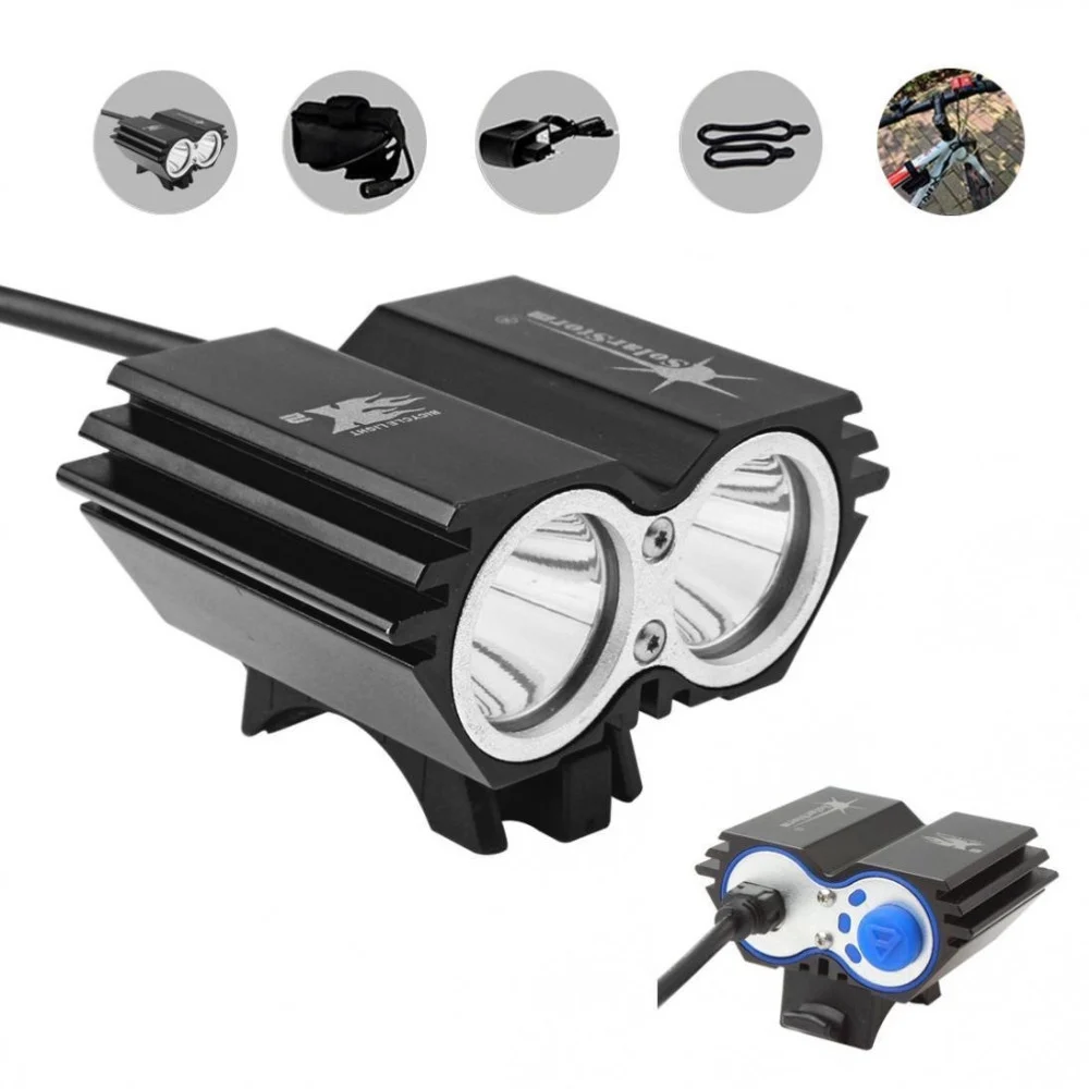 LUCE TORCIA CREE LED XM-L2 FARO FANALE BICICLETTA MTB BDC BICI SCUTER LAMPADA