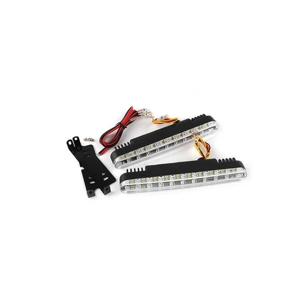 LUCI MARCIA DIURNA UNIVERSALI IMPERMEABILI 20 LED AUTO FARO 2x5W BIANCO FREDDO - TrAdE Shop Traesio