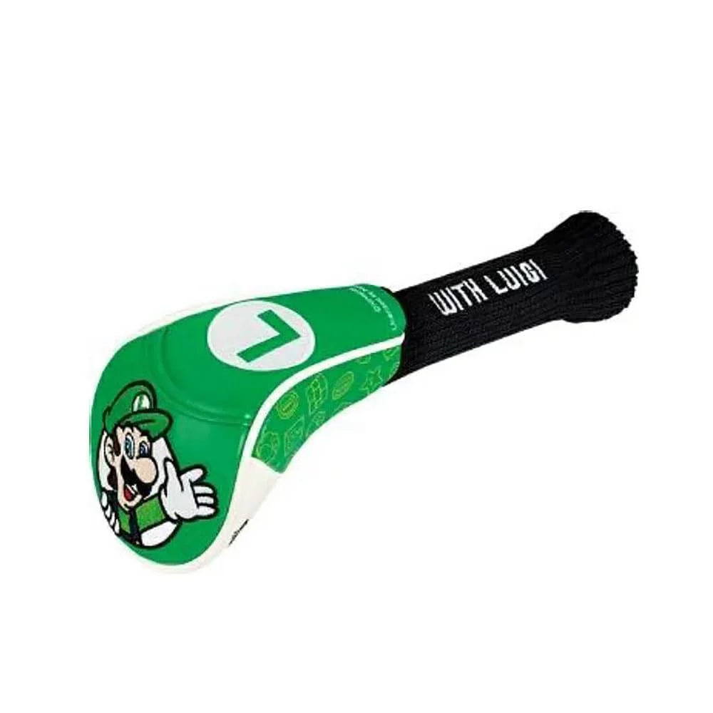 Super Mario copritesta legno fairway ricamato Luigi SMHF002