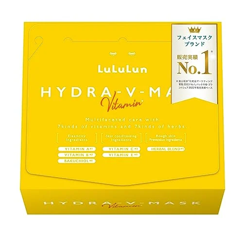 Lululun Maschera V Hydra 28 Pezzi Idratante per Viso 28 Pcs