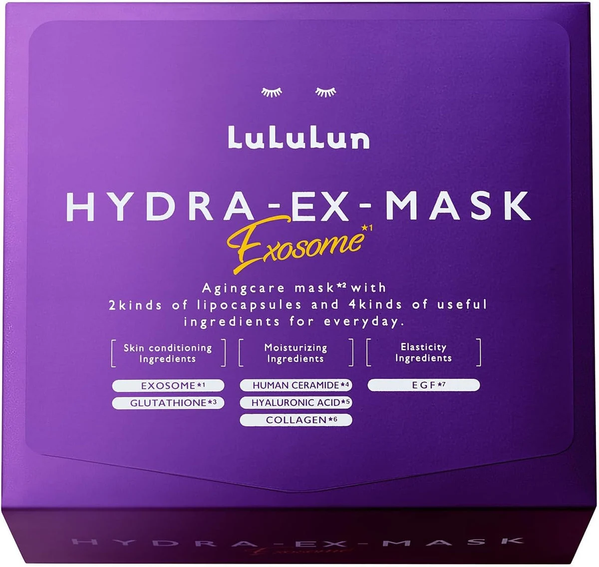 Lululun HydraEX Exosome Face Mask 28 Sheets Large Capacity