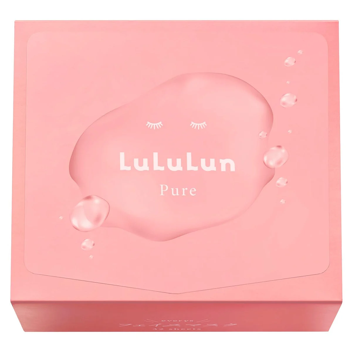 LuLuLun Maschera Viso Pura 32 Fogli, Uso Quotidiano, Formula Ipoallergenica