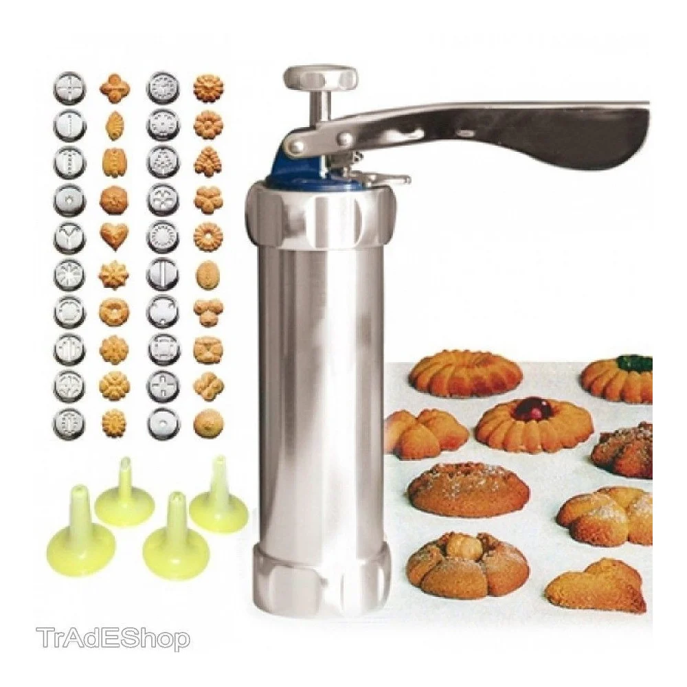 MACCHINA SIRINGA PER BISCOTTI DOLCI FATTI IN CASA CUCINA CAKE DESIGN + FORMINE - TrAdE Shop Traesio