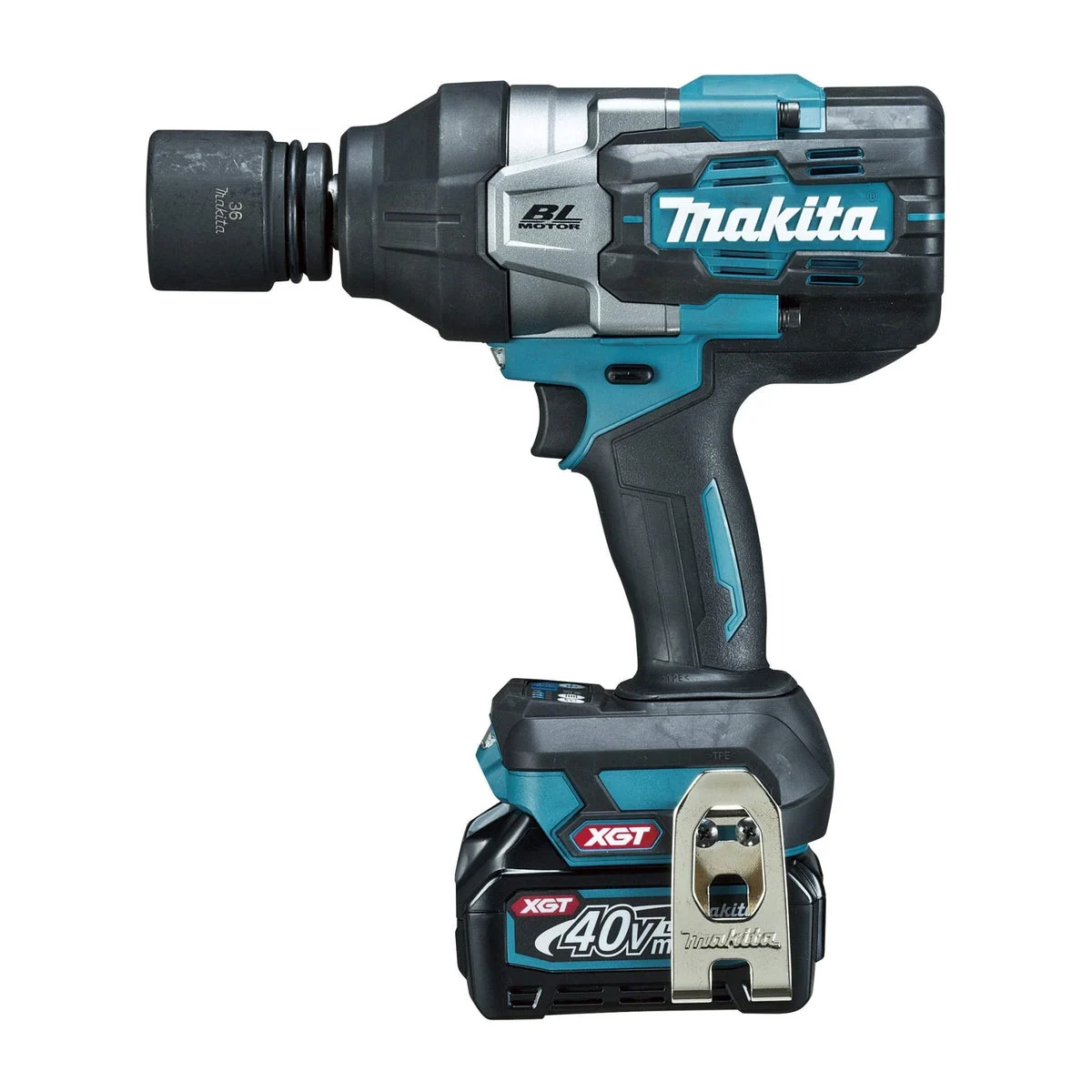 Makita 40Vmax Impact Wrench Kit TW001GRDX — 2×2 5Ah Batteries Charger & Case