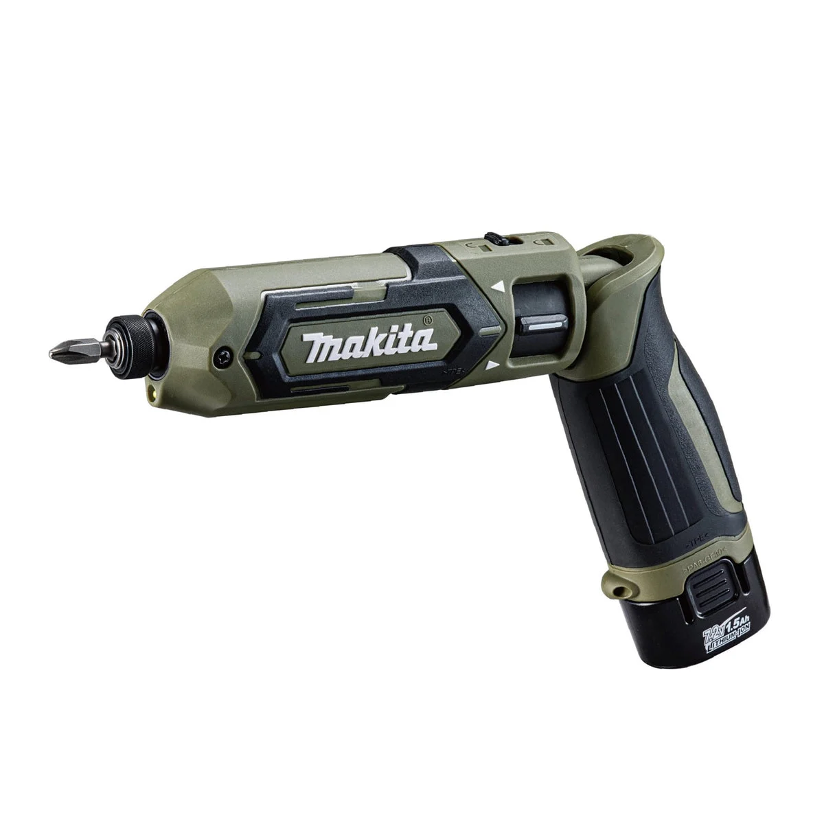 Makita avvitatore ad impulsi a penna con batteria e caricatore Olive 7 2V 1 5Ah