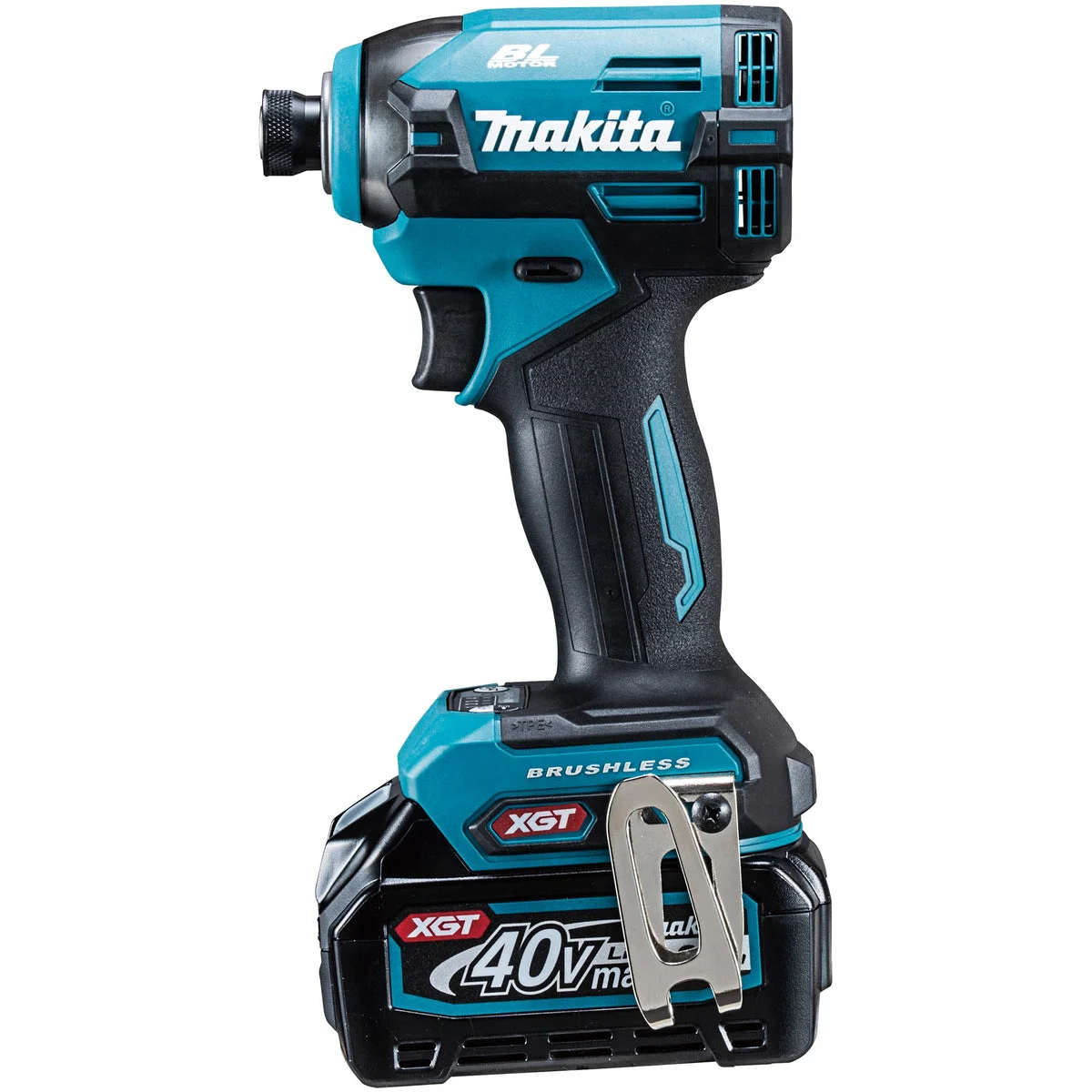 Makita avvitatore a impulsi a batteria 40Vmax 2Ah 2 batterie caricatore valigia TD003GRAX