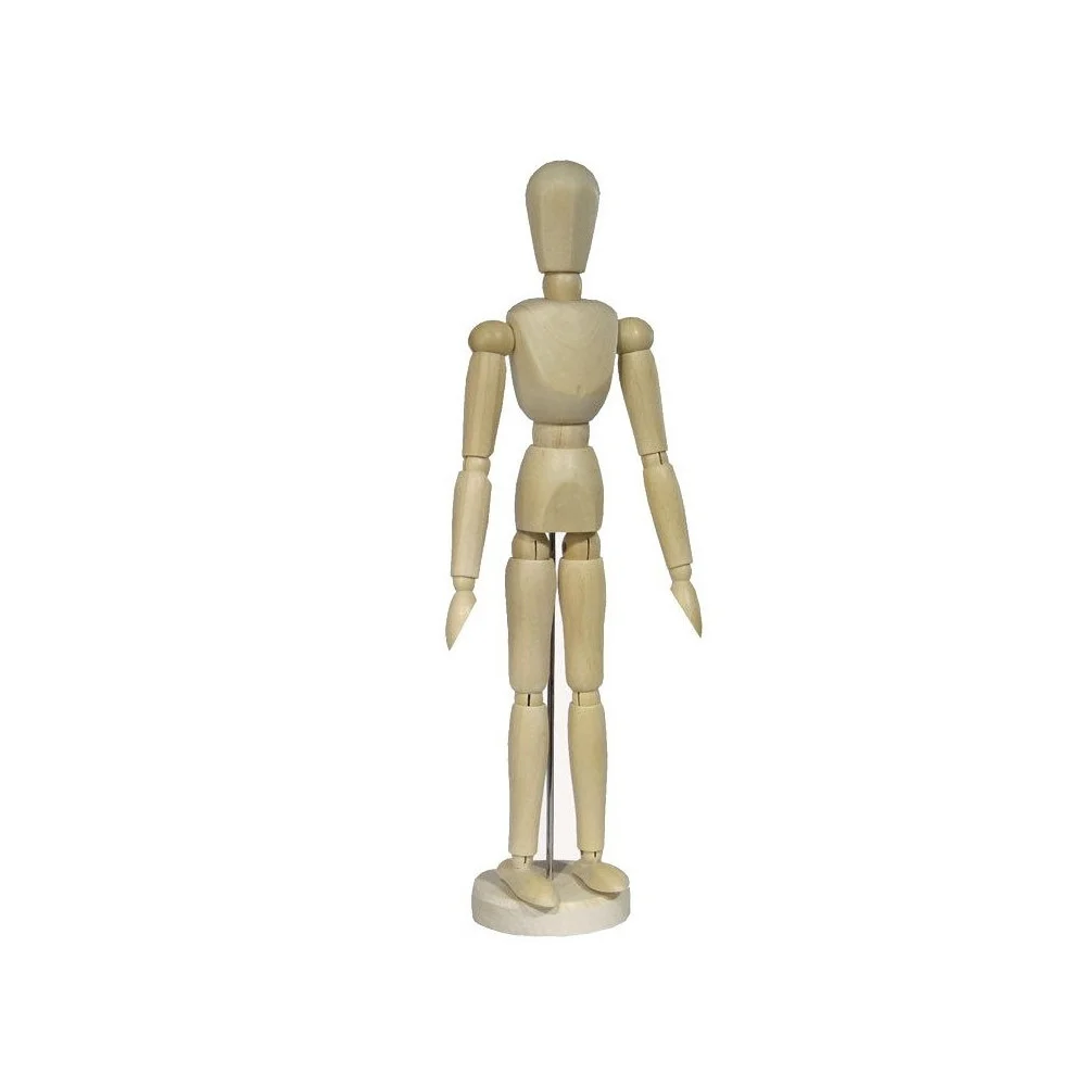 MANICHINO 30 CM SNODABILE UOMO MALE IN LEGNO BELLE ARTI MOBILI PER DISEGNO ALLESTIMENTO BOZZETTI - TrAdE Shop Traesio