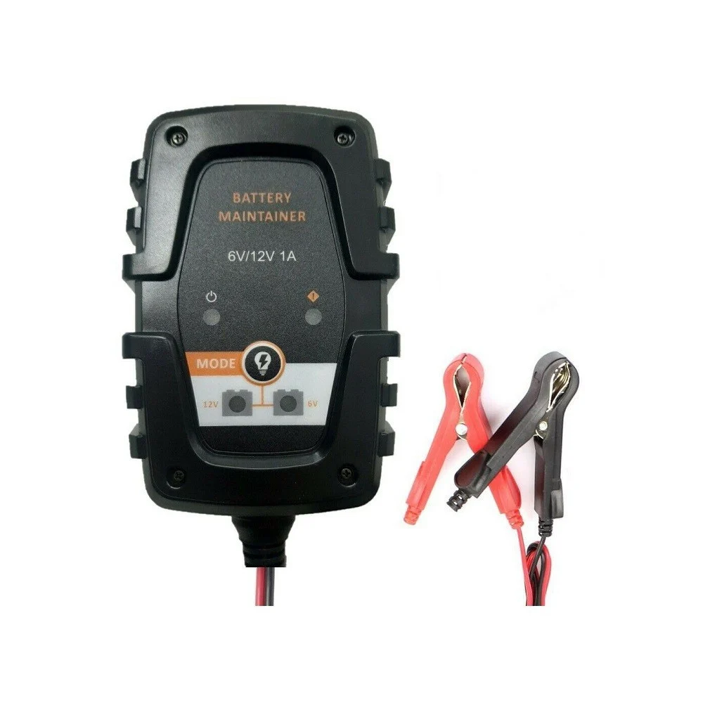 MANTENITORE DI CARICA BATTERIE AUTO MOTO 6V 12V 1A CARICABATTERIE PORTATILE - TrAdE Shop Traesio