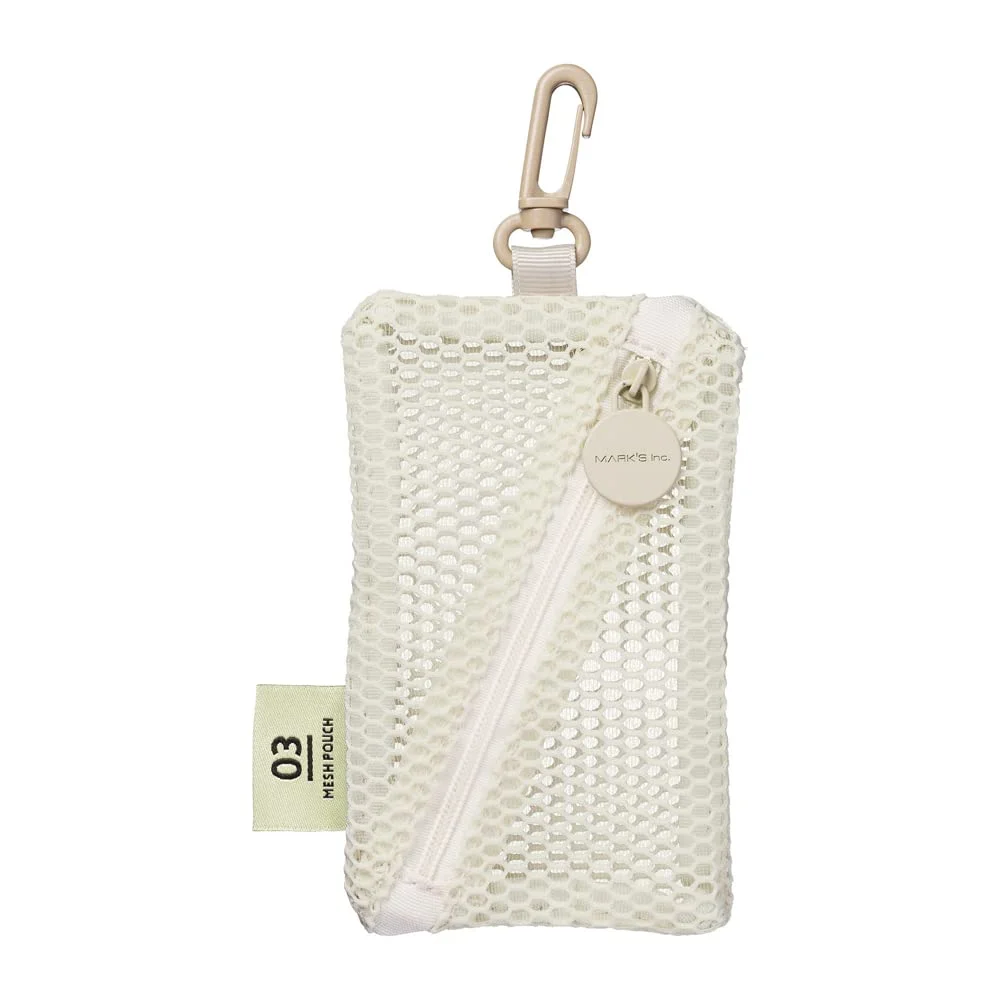 MARK'S Pochette Mini Mesh Porta Monete con Gancio MSH-PO08 Blu Rosa Verde