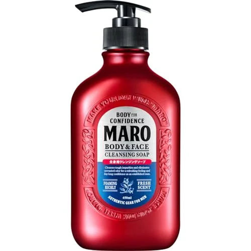 MARO Body Soap Men's Full Body Face Washable Body Cleansing 450ml