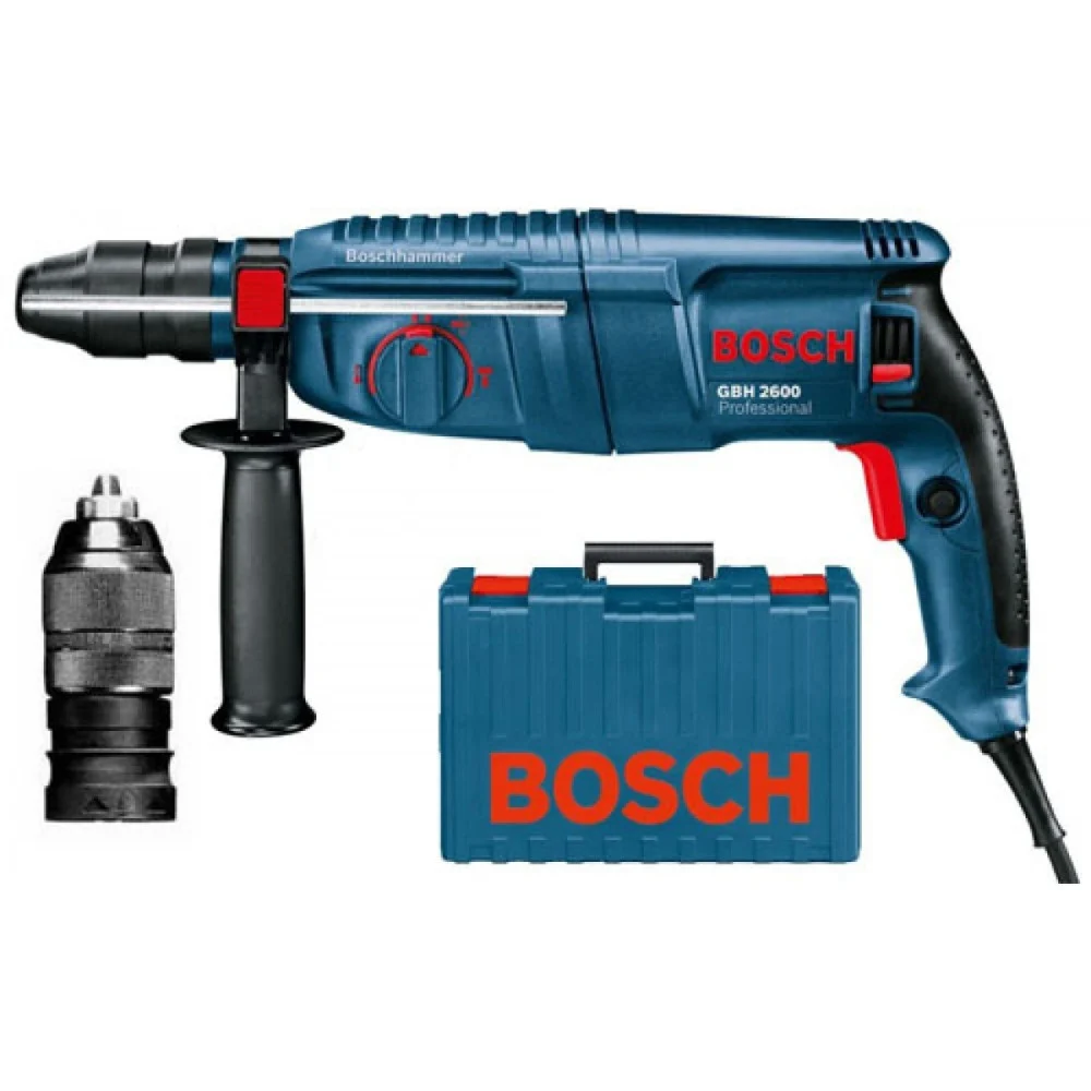 MARTELLO PERFORATORE TASSELLATORE BOSCH GBH 2600 PROFESSIONAL DOPPIO MANDRINO - Bosch ®