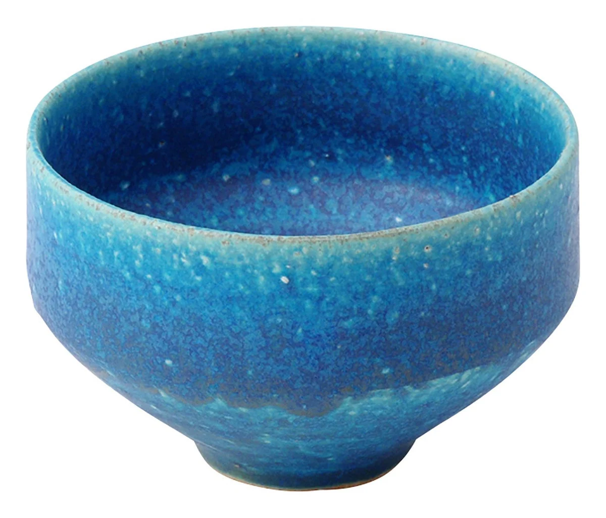 Marui Pottery bol de arroz Hechimon Shigaraki esmalte azul 500 ml