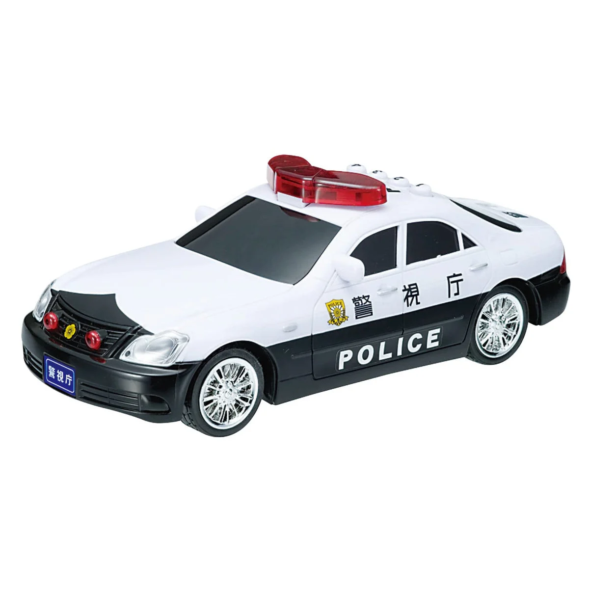 Maruka Macchinina della polizia a frizione con sirena e luci 3+ Crown