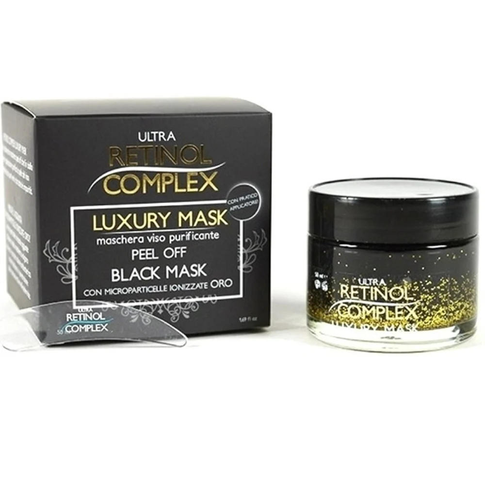 MASCHERA VISO PURIFICANTE PEEL OFF BLACK MASCK CON MICROPARTICELLE IONIZZATE ORO - TrAdE Shop Traesio