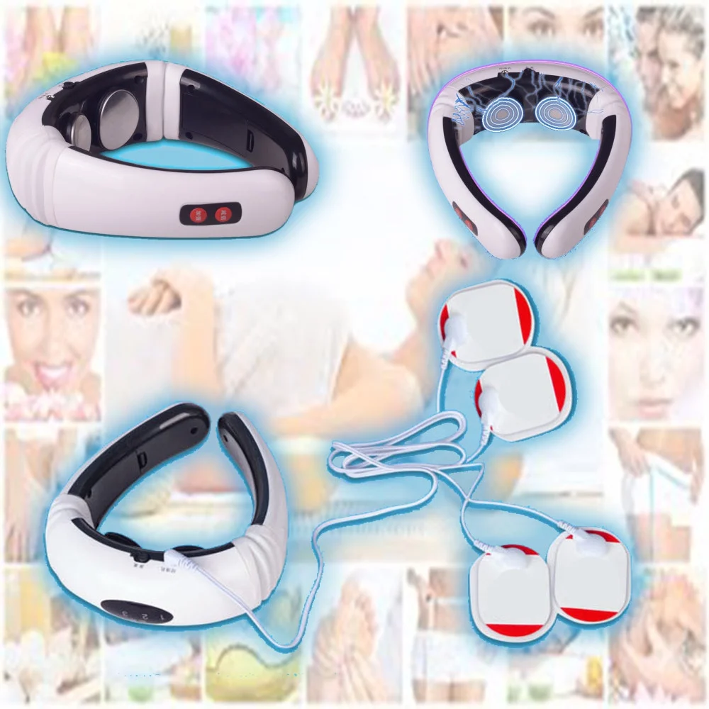 MASSAGGIO MASSAGGIATORE A IMPULSI MAGNETICI COLLO CERVICALE FASCIA TERMICA COLLO - TrAdE Shop Traesio