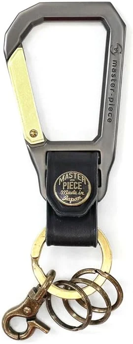 Masterpiece Carabiner Key Chain - Durable Metal - Model MKC-2023 - Black