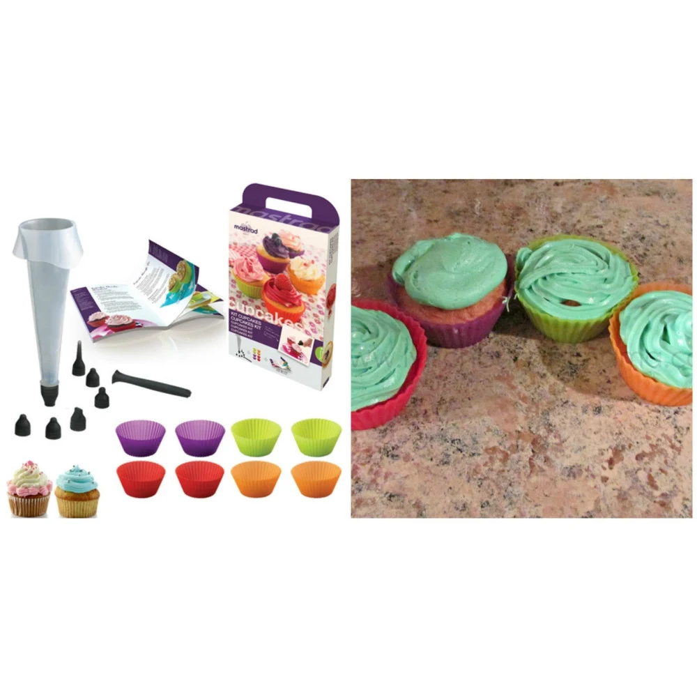 MASTRAD SET 6 STAMPI STAMPINI COLORATI PER MUFFINS CUPCAKES CROSTATINE - TrAdE Shop Traesio