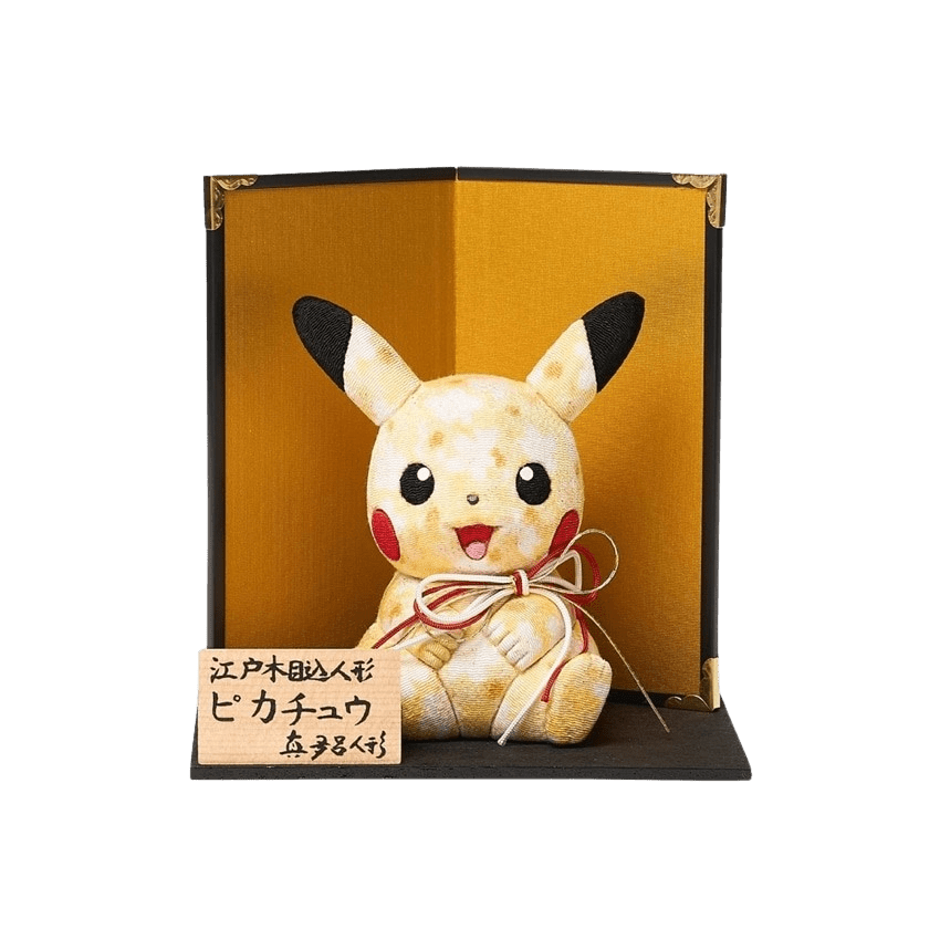 Mataro Bambola Pokémon Edo Kimekomi Pikachu con supporto e paravento