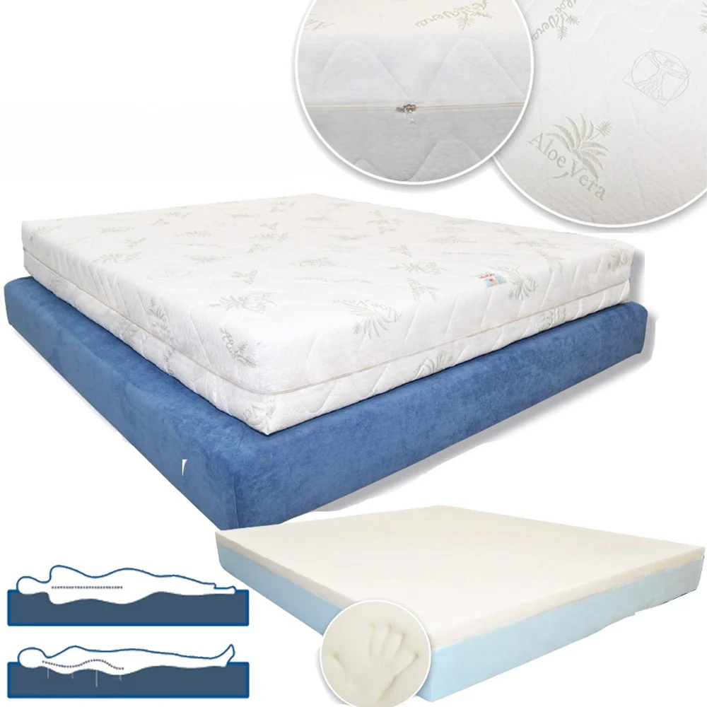 MATERASSO ERGONOMICO A 2 STRATI IN MEMORY E FOAM SPESSORE 22 CM SENZA CFC - TrAdE Shop Traesio