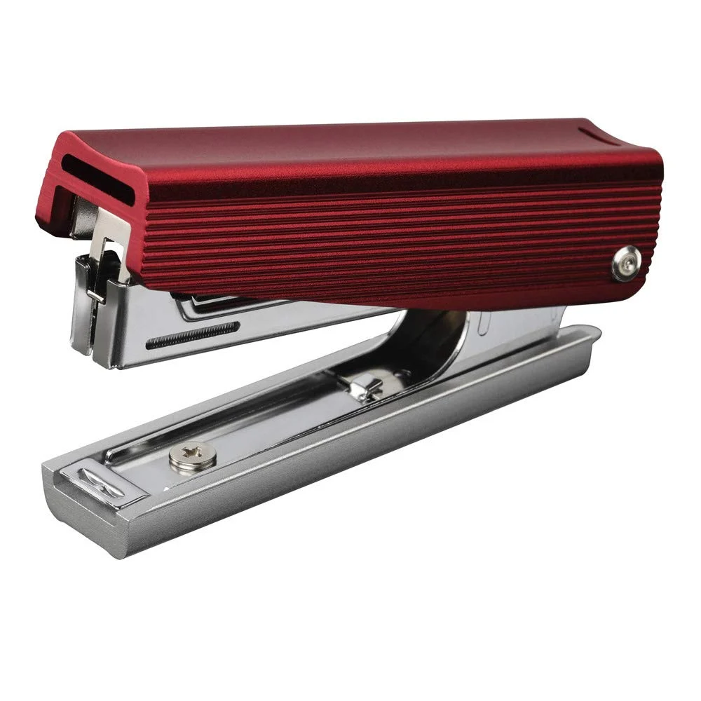 Grapadora Max HD-10X/AL de metal completo, roja, uso profesional