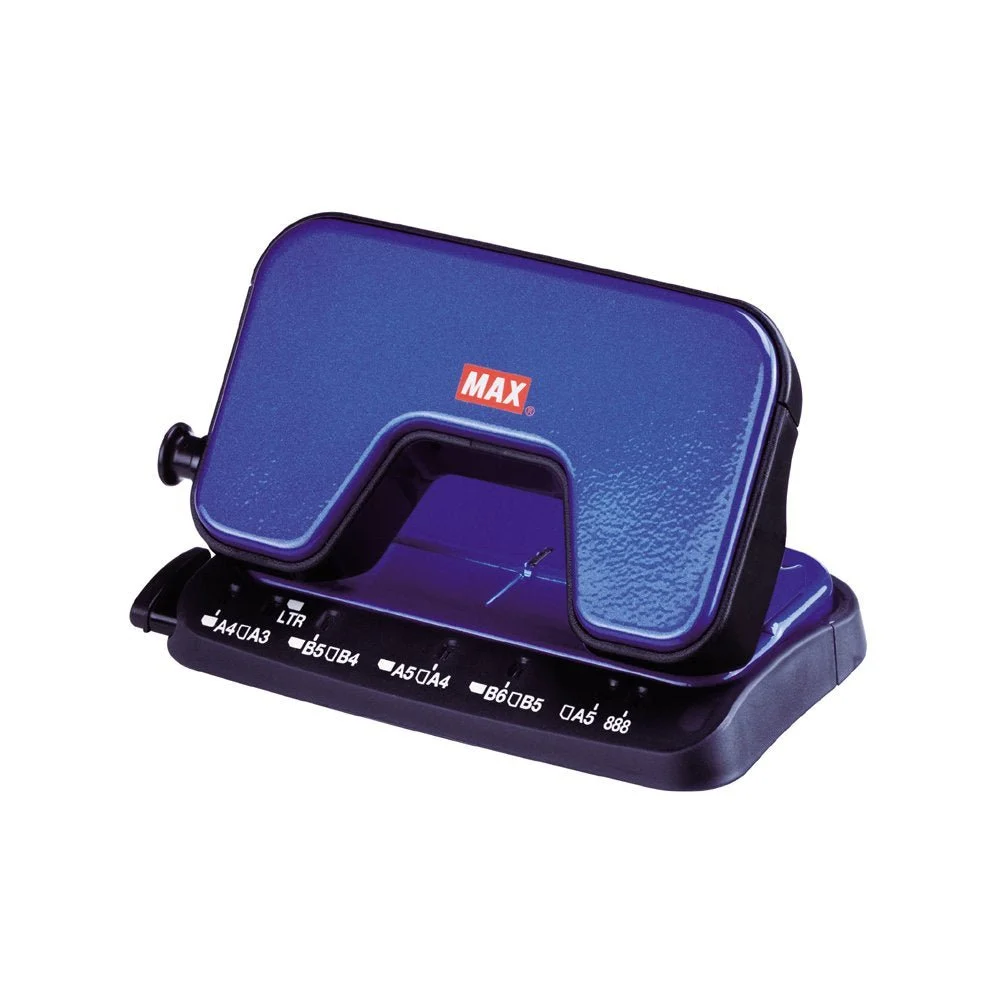 Max Perforadora de papel ligera 2 agujeros DP15T B Azul 15 hojas