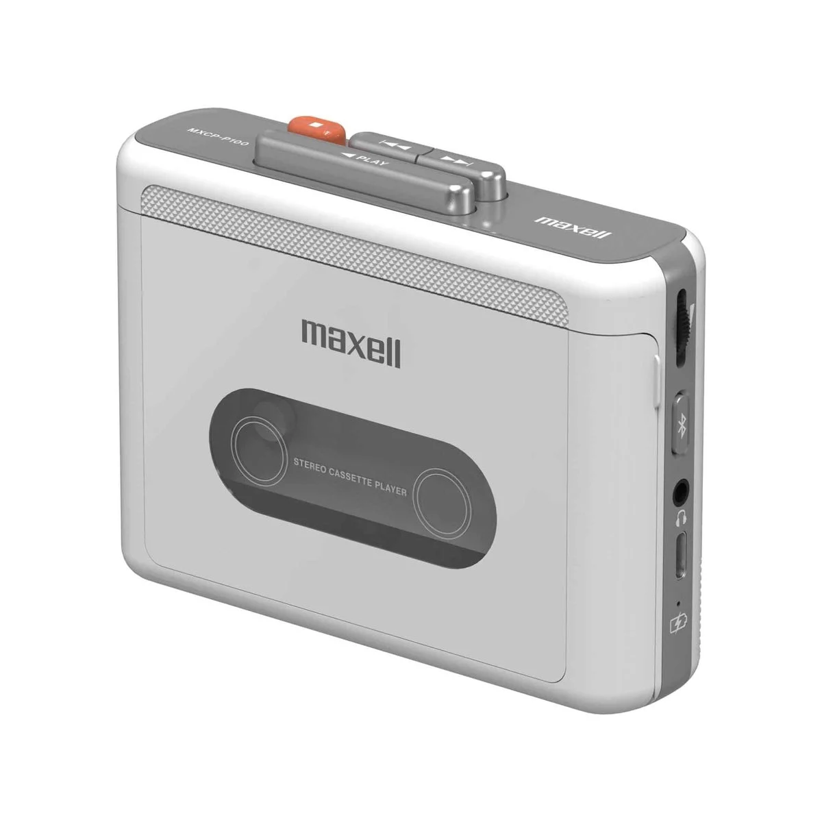 Maxell Lettore Cassette Portatile Bluetooth Ricaricabile MXCP-P100-WH Bianco